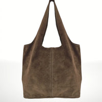 ITALIAN'S LEATHER:  GIANNINA SUEDE LEATHER BAG