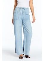 TRACTR:  MID RISE DRAWSTRING LOUNGE JEAN PANT