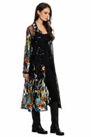 ADORE:  LONG EMBROIDERED SHEER DUSTER