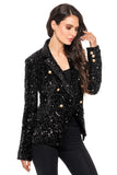 ADORE:  SEQUIN DOUBLE BREASTED BLAZER