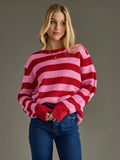 PANACHE:  STRIPE CREW SWEATER