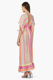 AMERICA & BEYOND:  FLUORESCENT STRIPE MAXI DRESS