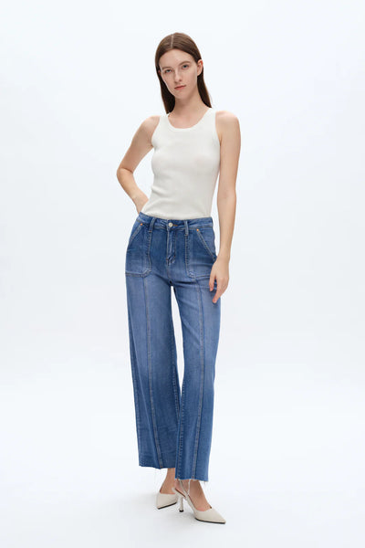 BAYEAS:  JESS HI RISE RELAXED STRAIGHT JEAN