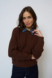 CPW:  DASH DENIM COLLAR PULLOVER