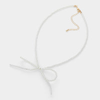 PORTS:  PEARL BOW CHOKER NECK