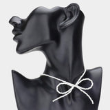 PORTS:  PEARL BOW CHOKER NECK