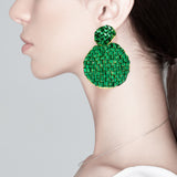 WEARING OF THE GREEN! PORTS:  STONE ACCENT DISC EAR