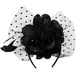 PORTS:  PEARL FLOWER VEIL FASCINATOR