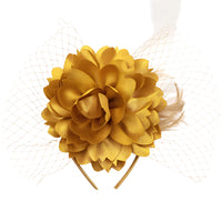 FASCINATORS PORTS:  FLOWER VEIL FASCINATOR