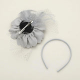 FASCINATORS PORTS:  FLOWER VEIL FASCINATOR