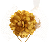 FASCINATORS PORTS:  FLOWER VEIL FASCINATOR