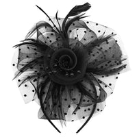 FASCINATORS PORTS:  PEARL STAMEN FLOWER FASCINATOR
