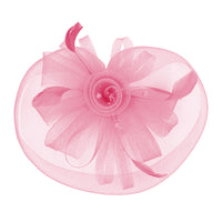 FASCINATORS PORTS:  PEARL MESH FLOWER FASCINATOR/HDBD