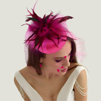 FASCINATORS PORTS:  FRILL MESH FASCINATOR