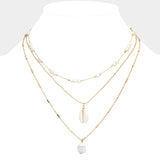 PORTS:  SHELL PEARL LAYERED NECK