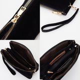 PORTS:  FAUX SUEDE XBODY/CLUTCH