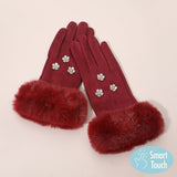PORTS:  SMART TOUCH RHINE FLOWER GLOVES
