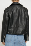 SANS SOUCI:  MOTO FAUX LEATHER JACKET
