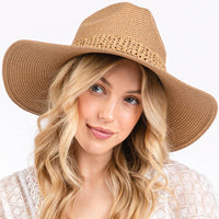 PORTS:  STRAW BRAID SUN HAT