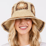 PORTS:  FLORAL CROCHET BUCKET HAT