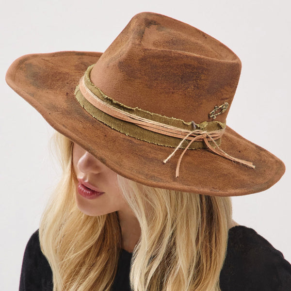 PORTS:  COWGIRL HAT W/VINTAGE TWINE BAND