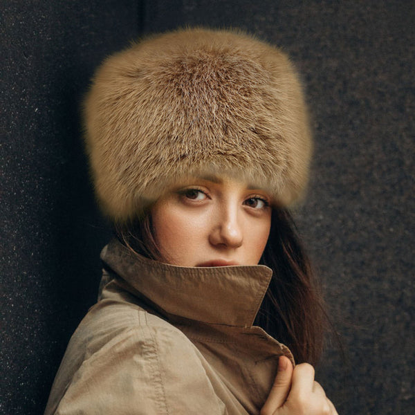 PORTS:  FAUX FUR COSSACK HAT