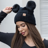 PORTS:  2 POM BEANIE HAT