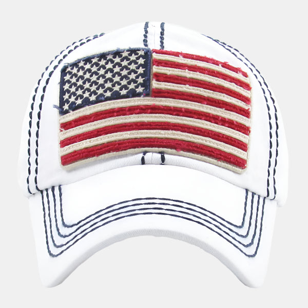 MEMORIAL DAY PORTS:  FLAG BASEBALL CAP USA