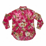 NU VINTAGE:  EMBROIDER MULTI FLORAL SHIRT