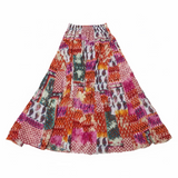 NU VINTAGE:  BRIGHT PIECEWORK FLORAL SKIRT