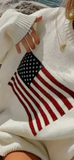 SERENITY:  CREW FLAG SWEATER