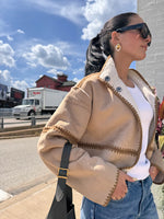DYLAN:  CASEY REVERSIBLE FAUX SUEDE JACKET