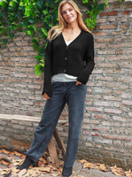 WOODEN SHIPS:  JAC CROPPED CARDIGAN