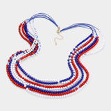 PORTS:  USA MULTI STRAND BEAD NECK