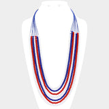 PORTS:  USA MULTI STRAND BEAD NECK