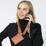 PORTS:  CHEVRON PHONE STRAP W/ WALLET