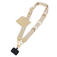 PORTS:  CHEVRON PHONE STRAP W/ WALLET