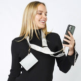 PORTS:  CHEVRON PHONE STRAP W/ WALLET