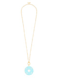 ZENZII:  NECK W/QUATREFOIL PENDANT