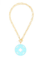 ZENZII:  NECK W/QUATREFOIL PENDANT