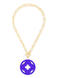 ZENZII:  NECK W/QUATREFOIL PENDANT