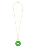 ZENZII:  NECK W/QUATREFOIL PENDANT