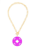 ZENZII:  NECK W/QUATREFOIL PENDANT
