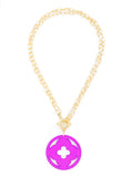 ZENZII:  NECK W/QUATREFOIL PENDANT