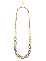 ZENZII:  RESIN LINK COLLAR NECK