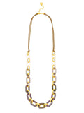 ZENZII:  RESIN LINK COLLAR NECK