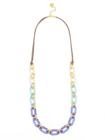 ZENZII:  RESIN LINK COLLAR NECK