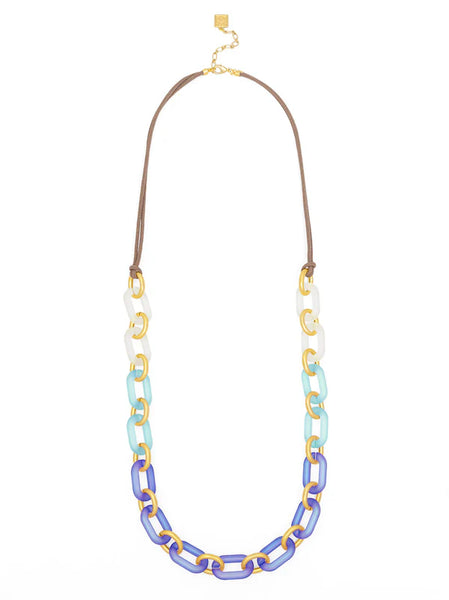 ZENZII:  RESIN LINK COLLAR NECK