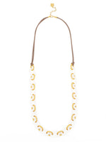ZENZII:  RESIN LINK COLLAR NECK