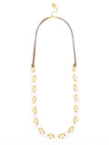 ZENZII:  RESIN LINK COLLAR NECK